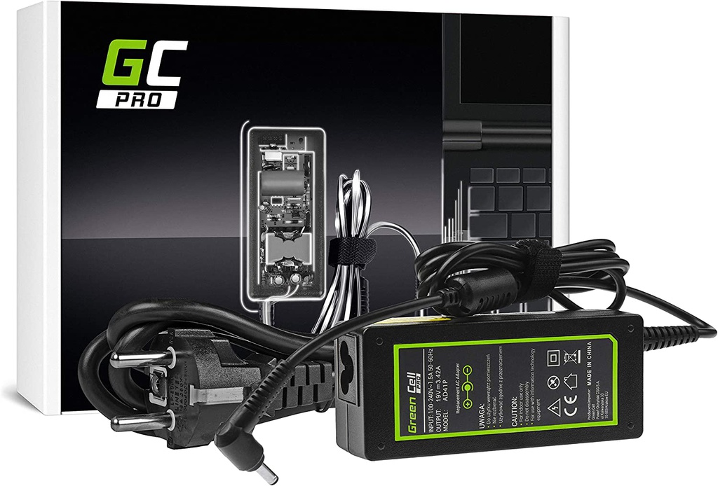 Chargeur secteur Greencell AD41P pour portable ASUS 19V 3.42A 65W 4.0 x 1.35mm