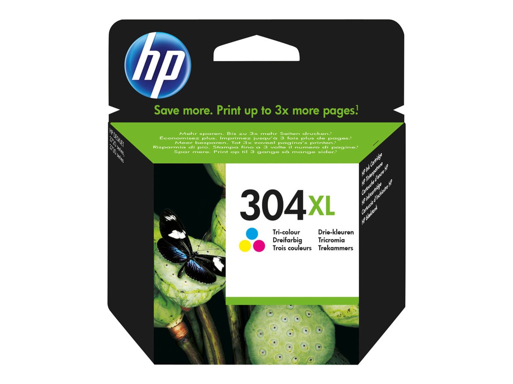 Cartouches HP 304 XL Couleur jusqu'à 300 pages