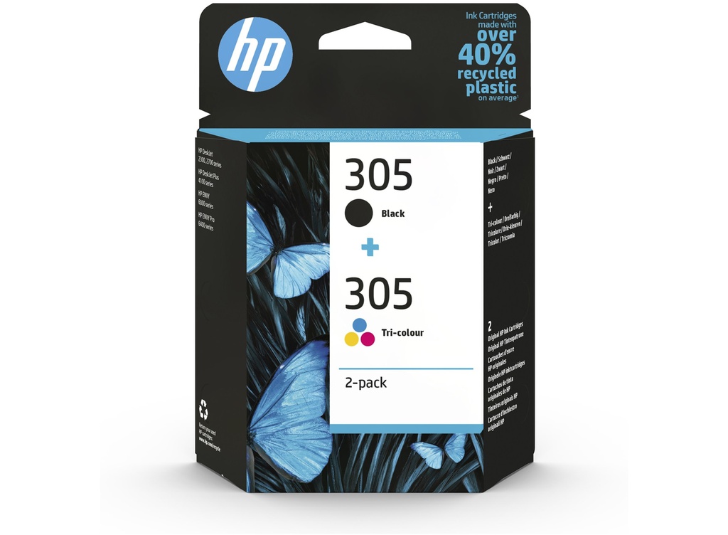 Cartouche HP Pack 305 Noir+ Couleur