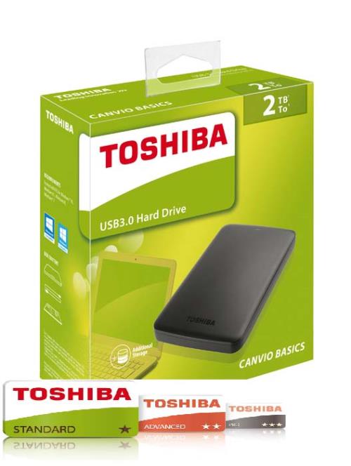 Disque Dur Ext. 2To USB3.0 Toshiba Canvio 2022 2.5&quot;