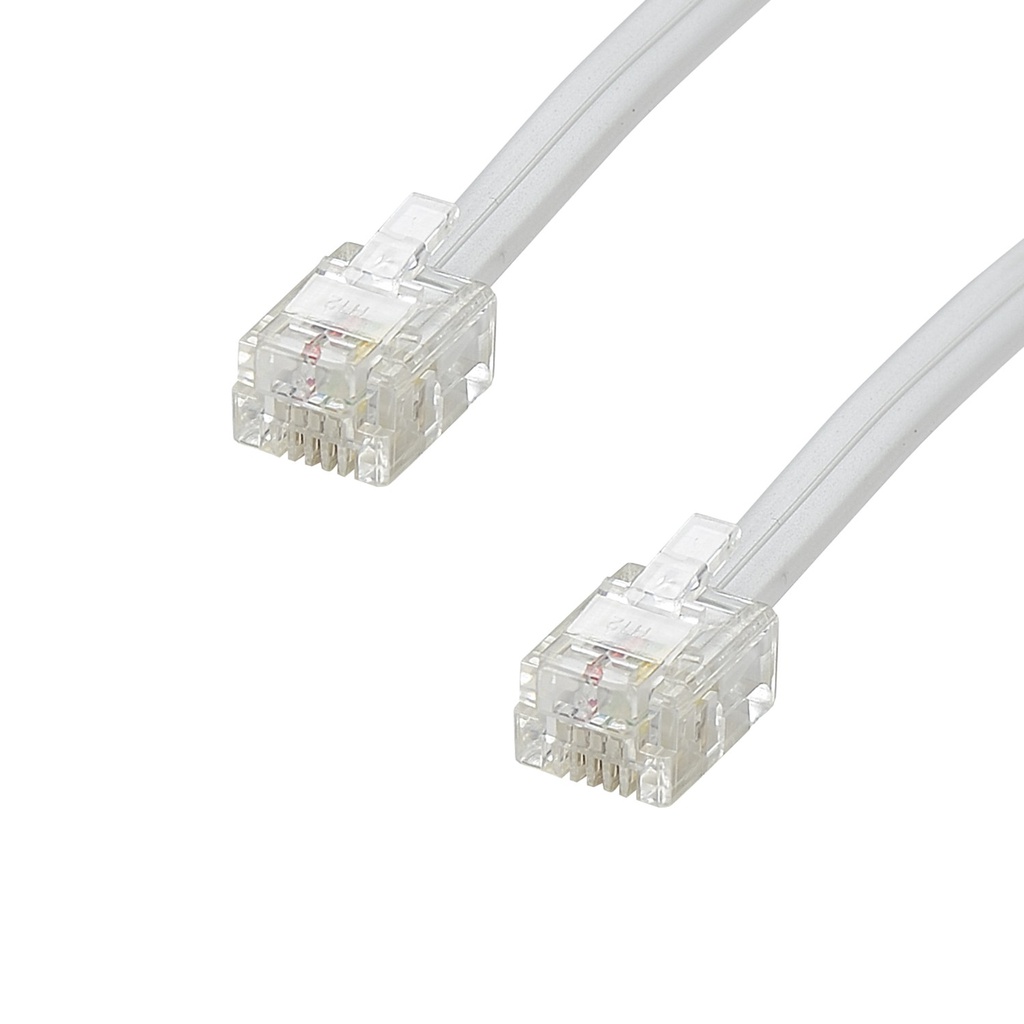 câble RJ9 M/M 2M Blanc