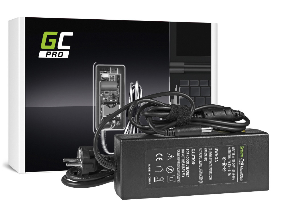 Chargeur secteur Greencell AD35P pour portable Dell 19.5V 6.7A 130Watts 7.4 x 5.0mm