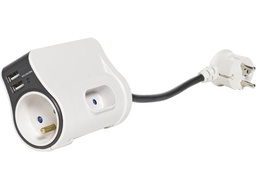 [travelwatt] Multiprise de voyage WATT&amp;CO 3 Prises + 2 USB