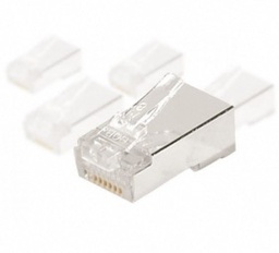 [145888] Connecteur RJ45 Blindé Cat.6A STP (avec Insert) (x10) + peigne multi &amp; monobrin