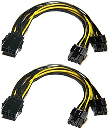 [CAB023] Câble alimentation 6 Pins PCI-E F vers double alimentation PCI-E 8 pins