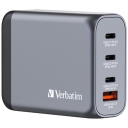 [32202] Chargeur secteur Verbatim GNC 2x ports USB-A + 2x ports USB-C 100W (Noir)